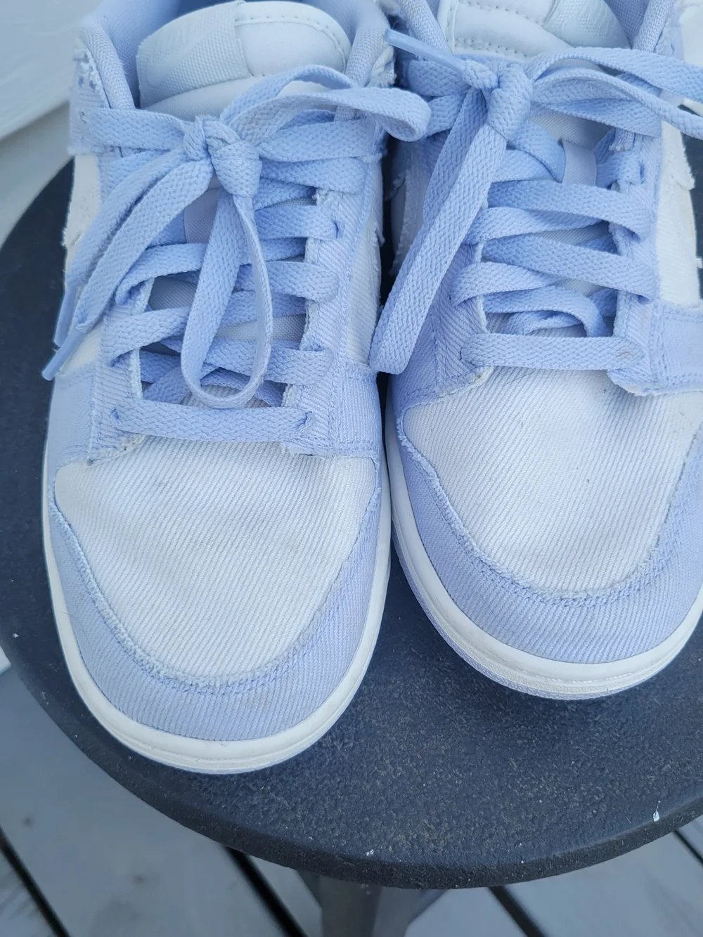 Nike Kids Light Lavender and White Low-Top Sneakers